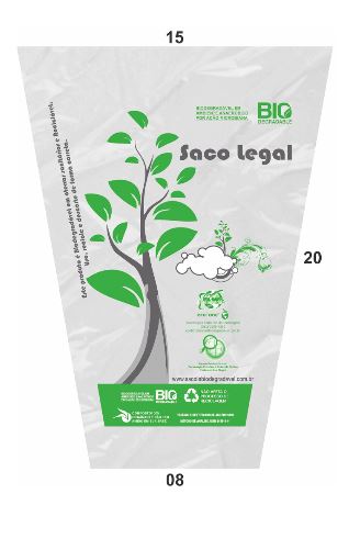 Embalagem Cônica Biodegradável para Temperos Curtos 15x08x20 1.000 Unidades