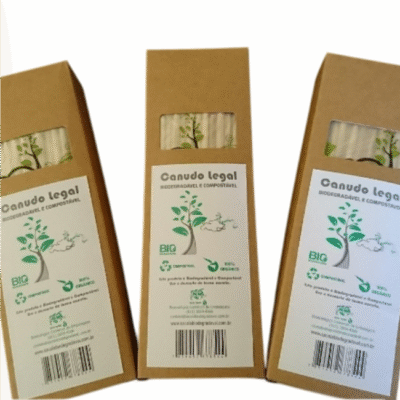Canudo Legal Biodegradável E Compostável