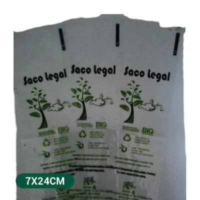 Saco Legal Biodegradável p/ Gelinho Gourmet, Sacolé, Talheres