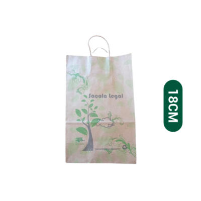 Sacola Kraft Monolucida Biodegradavel 18CM